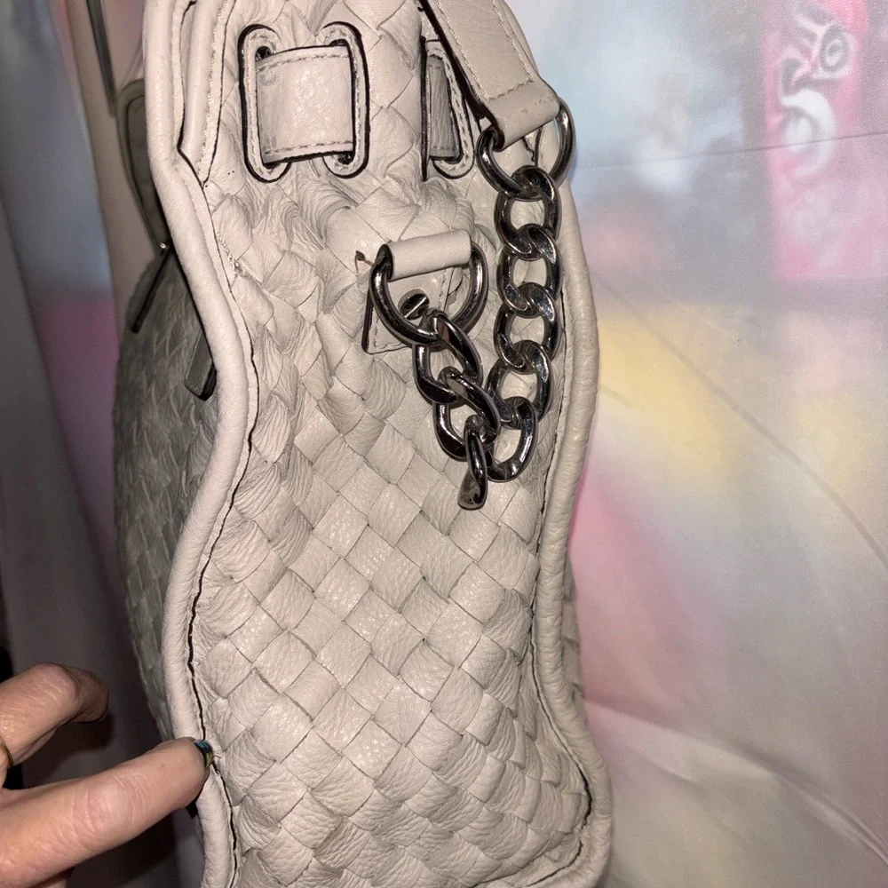 Michael Kors Hamilton Woven Leather Tote Bag - Picture 3 of 5